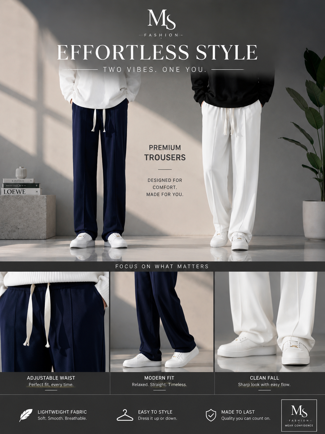 EFFORTLESS STYLE — WHERE COMFORT MEETS CONFIDENCE